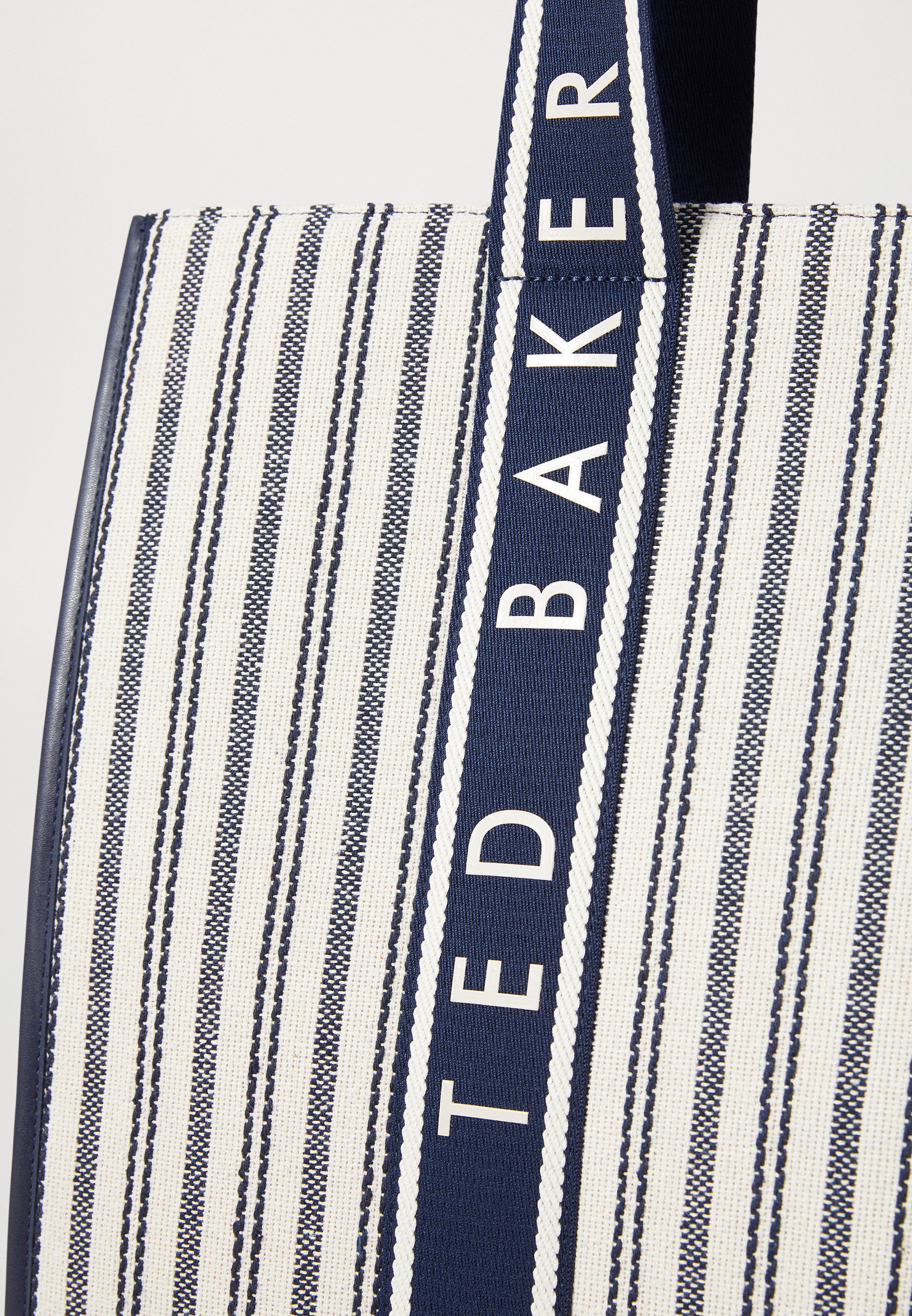 Ted Baker HAYLLEE STRIPED ICON BAG - Tote bag - navy/blue