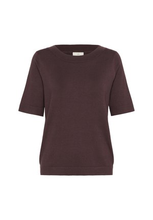 Kaffe LIZZA BOATNECK   - Basic T-shirt - fudge