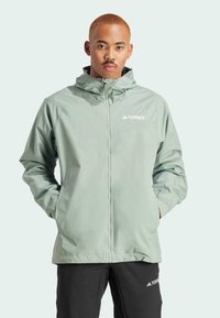 Adidas Terrex MULTI TWO-LAYER RAIN.RDY - Regnjakke - silver green