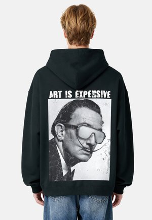 ART IS EXPENSIVE DALI UNISEX - Felpa con cappuccio - black
