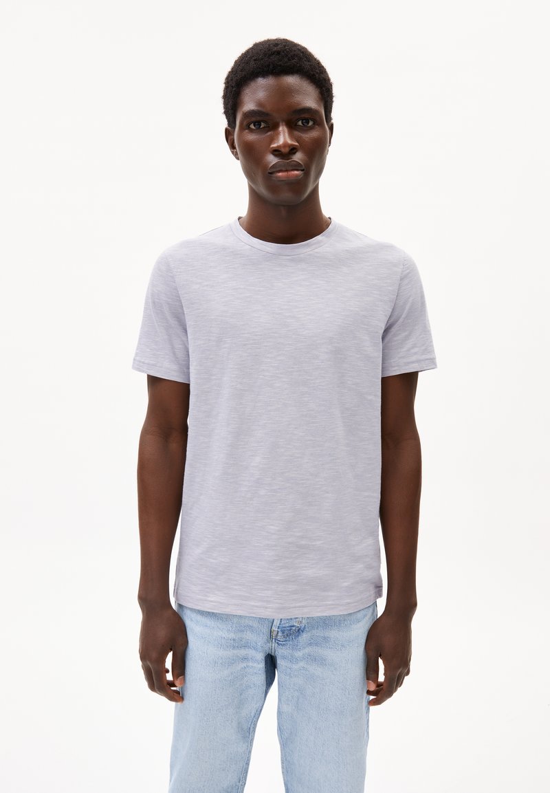 ARMEDANGELS JAAMEL STRUCTURE - T-Shirt basic - misty morning/luna rock