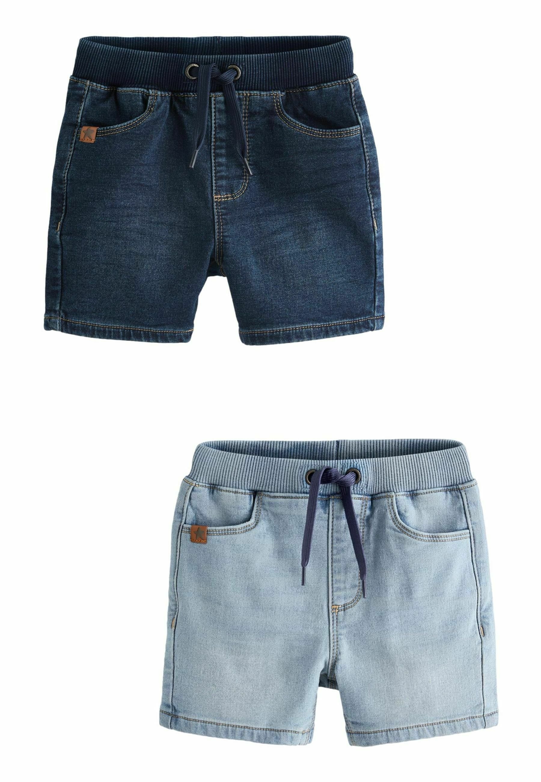 NEXT Jeans Shorts 2er-Pack - Dunkle Waschung Für Täglichen Tragekomfort