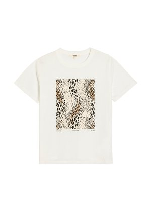 T-shirt med print - off white