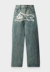 RUNNING DOG TRIPLE SCOOP - Wijde jeans - vintage wash