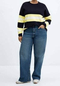 Mango Strickpullover - royal blue