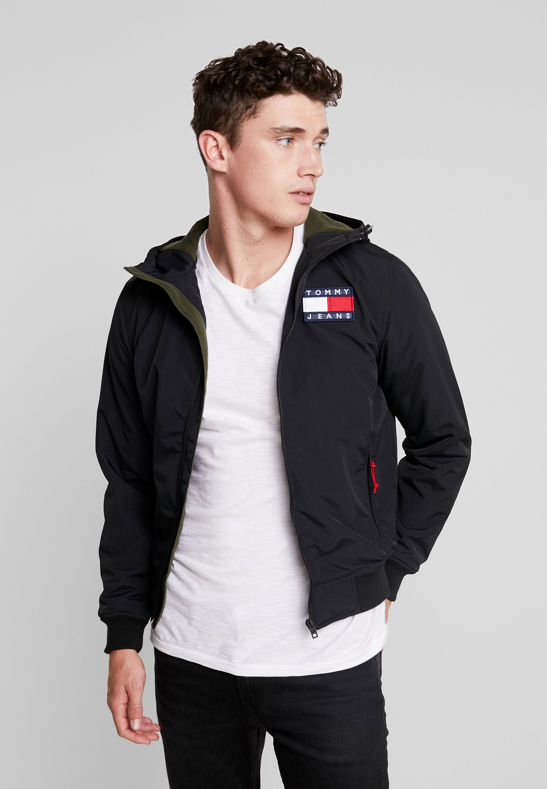 tommy jeans jacket black