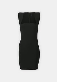 VICTOIRE BANDAGE DRESS - Neulemekko - jet black