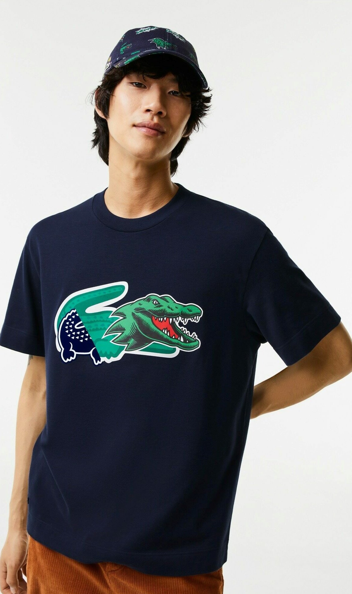 Uganda udvikling Mange Lacoste HOMME - T-shirts print - bleu marine/mørkeblå - Zalando.dk