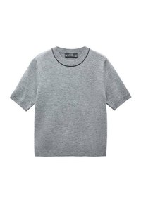 Mango Tricou basic - mottled grey
