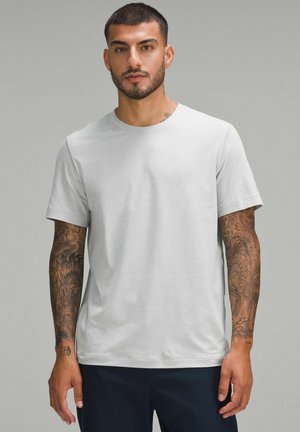 SOFT JERSEY SHORT-SLEEVE - T-paita - heathered vapor heathered silver drop