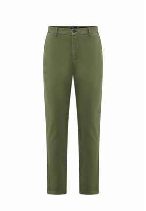 SLIM-FIT- MIT AMERIKANISCHEN TASCHEN  - Chino - dark olive