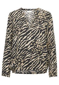 Kaffe - DITTE - Bluse - black and brown animal print Miniaturebillede 1