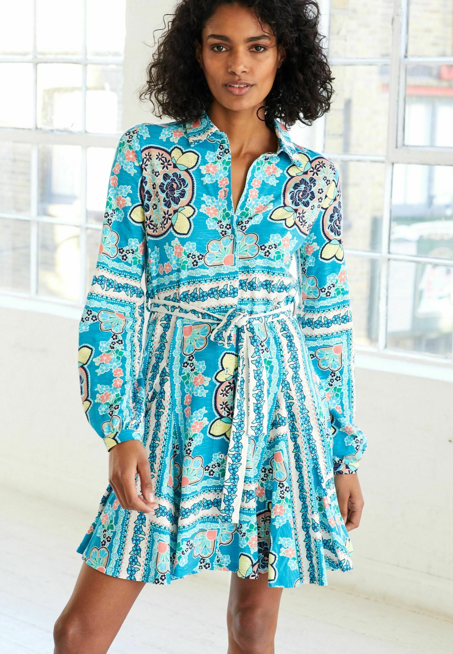 scarf dress with sleeves