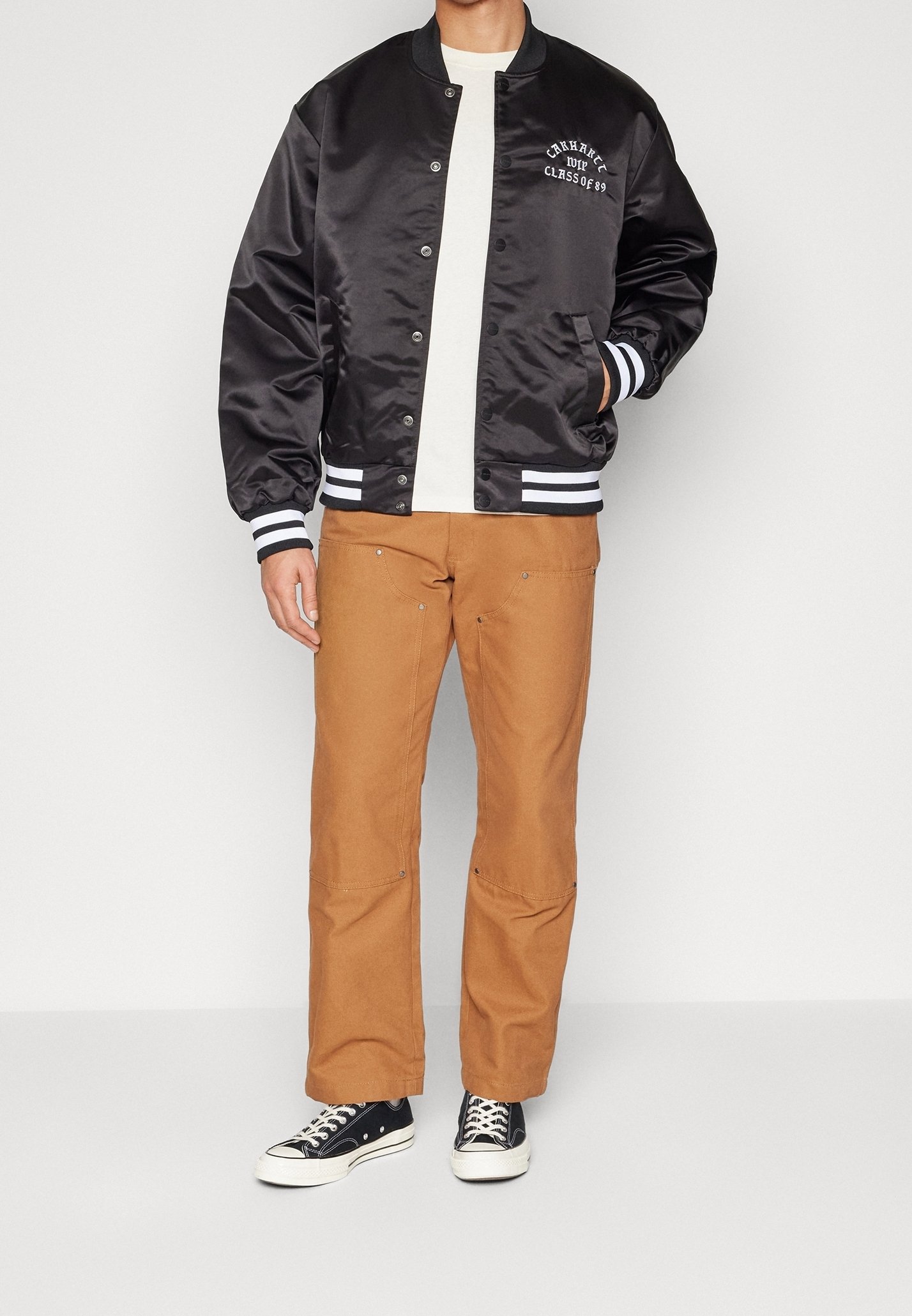 Carhartt WIP Bomber Jacket - black - (Pre-owned) - Zalando.ie