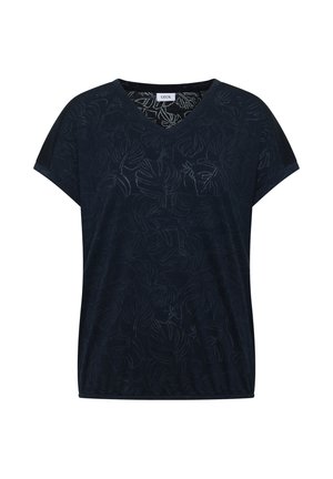 Cecil, T-SHIRT MIT TONALEM AUSBRENNERMUSTER - T-shirt imprimé - universal blue