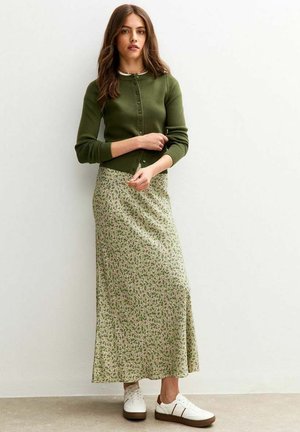 COMPACT CREW NECK - Cardigan - khaki
