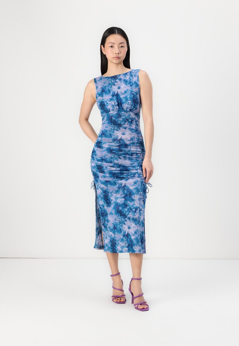 halter top dress midi HALTER NECK BODYCON MIDI DRESS