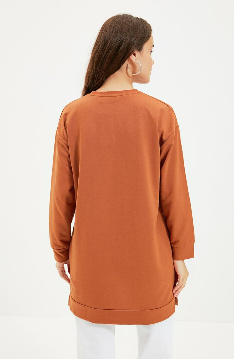 Damen Sweatshirts | Trendyol PARENT Sweatshirt brown/braun - YE80269 Damen Sweatshirts | Trendyol PARENT Sweatshirt brown/braun - YE80269