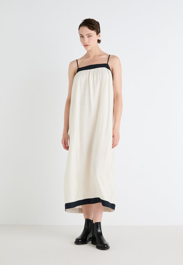 CONTRAST MAXI DRESS - Maxikleid - cream