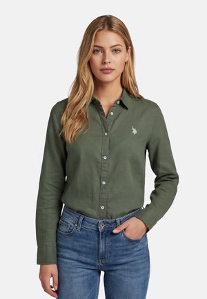 U.S. Polo Assn., USBELLAA- - Button-down blouse - olive
