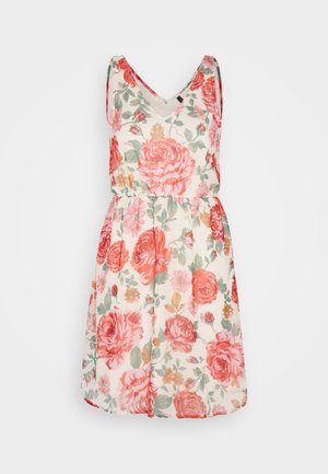 Vero Moda, VMWONDA NEW SINGLET SHORT DRESS - Jurk - wood ash/ibi red