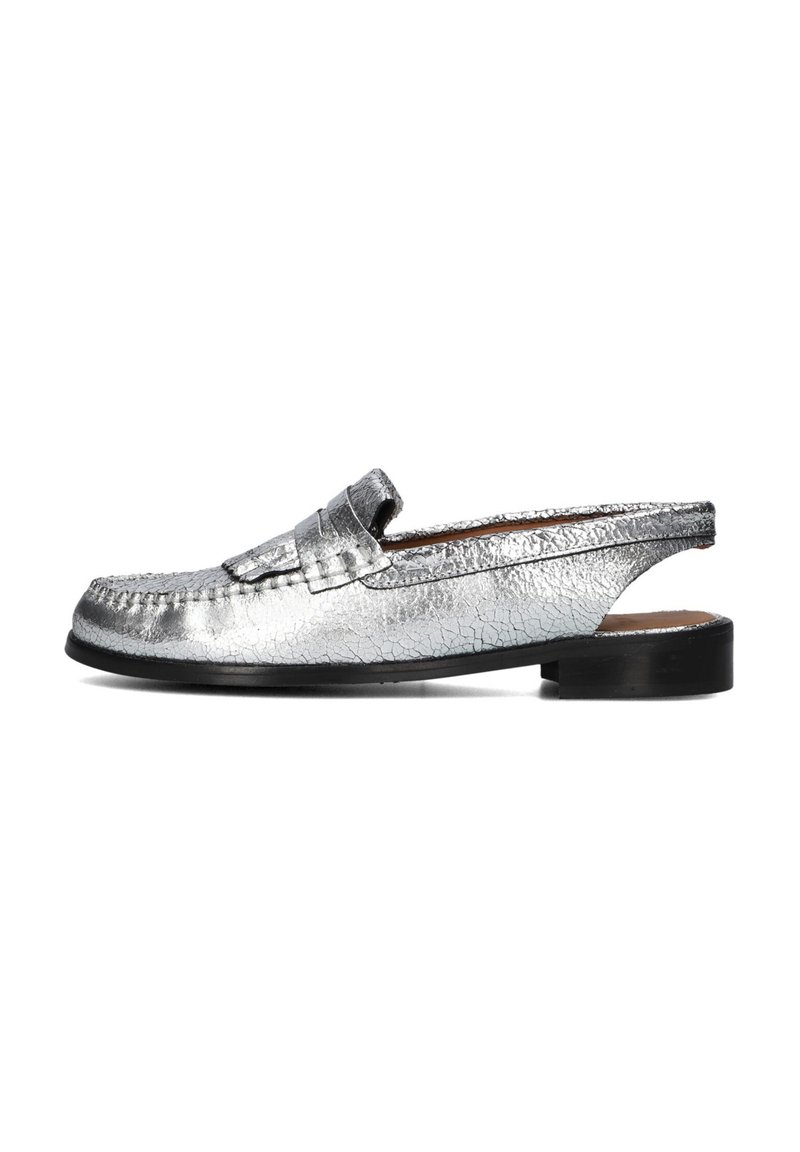 CTWLK PUXI  SUNNY - Slipper - crack laminado argento