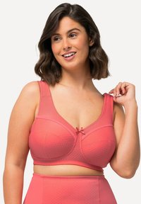 Ulla Popken COMFORT KELLY STRUCTUUR CUP C-H - Triangel BH - light red