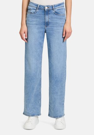 HIGH WAISTED MIT WEITEM BEIN - Jean droit - light blue denim