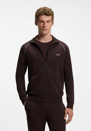 BOSS, BOSS MIX&MATCH JACKET Z - Sweater met rits - dark brown four