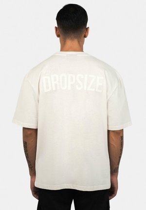 Dropsize Tricou cu imprimeu - cream white