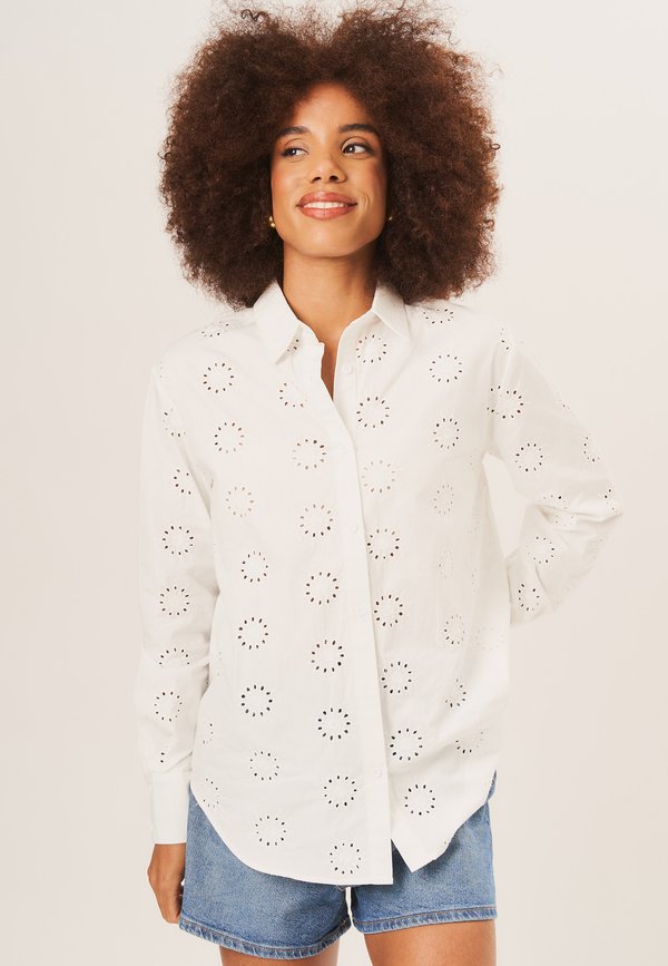 EMBROIDERED LONG SLEEVES  - Button-down blouse