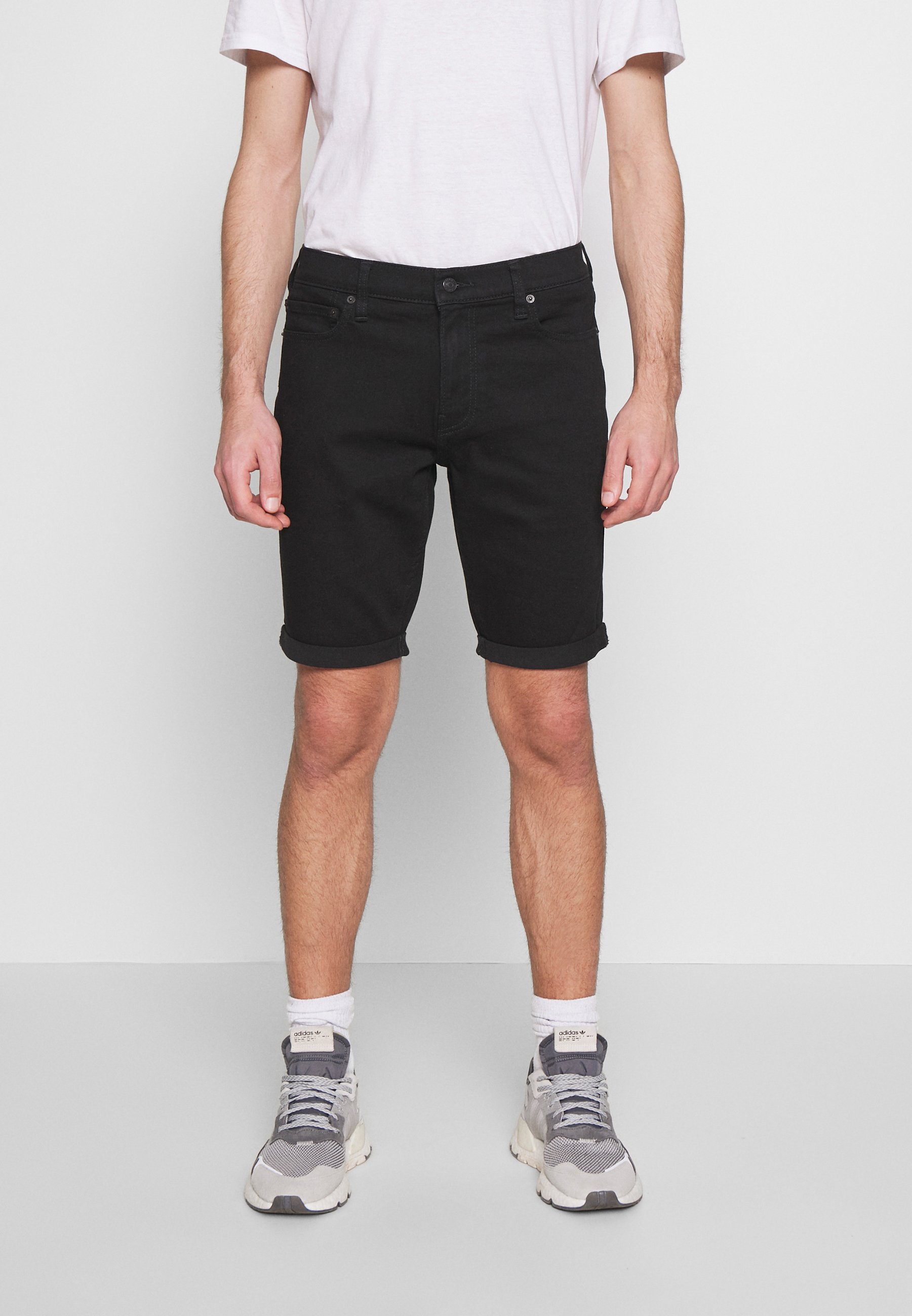 black denim shorts hollister