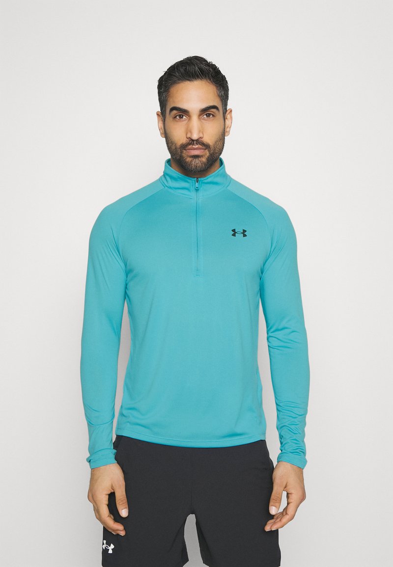 Under Armour TECH ZIP Long sleeved top glacier blue/black/black