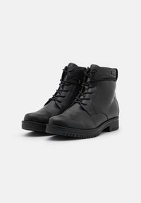 Tamaris BOOTS  - Schnürstiefelette - black matt