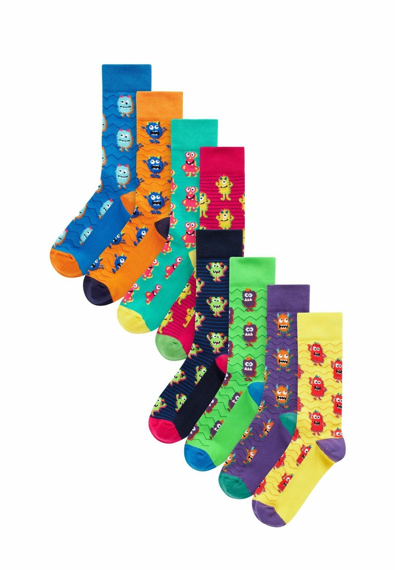 Next GEOMETRIC PATTERN 8 PACK - Čarape - bright monsters