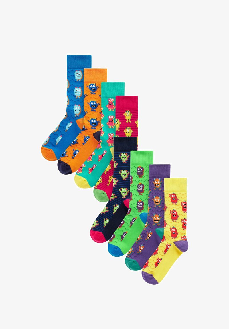 Next GEOMETRIC PATTERN 8 PACK - Čarape - bright monsters