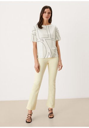 T-shirt con stampa - cream aop