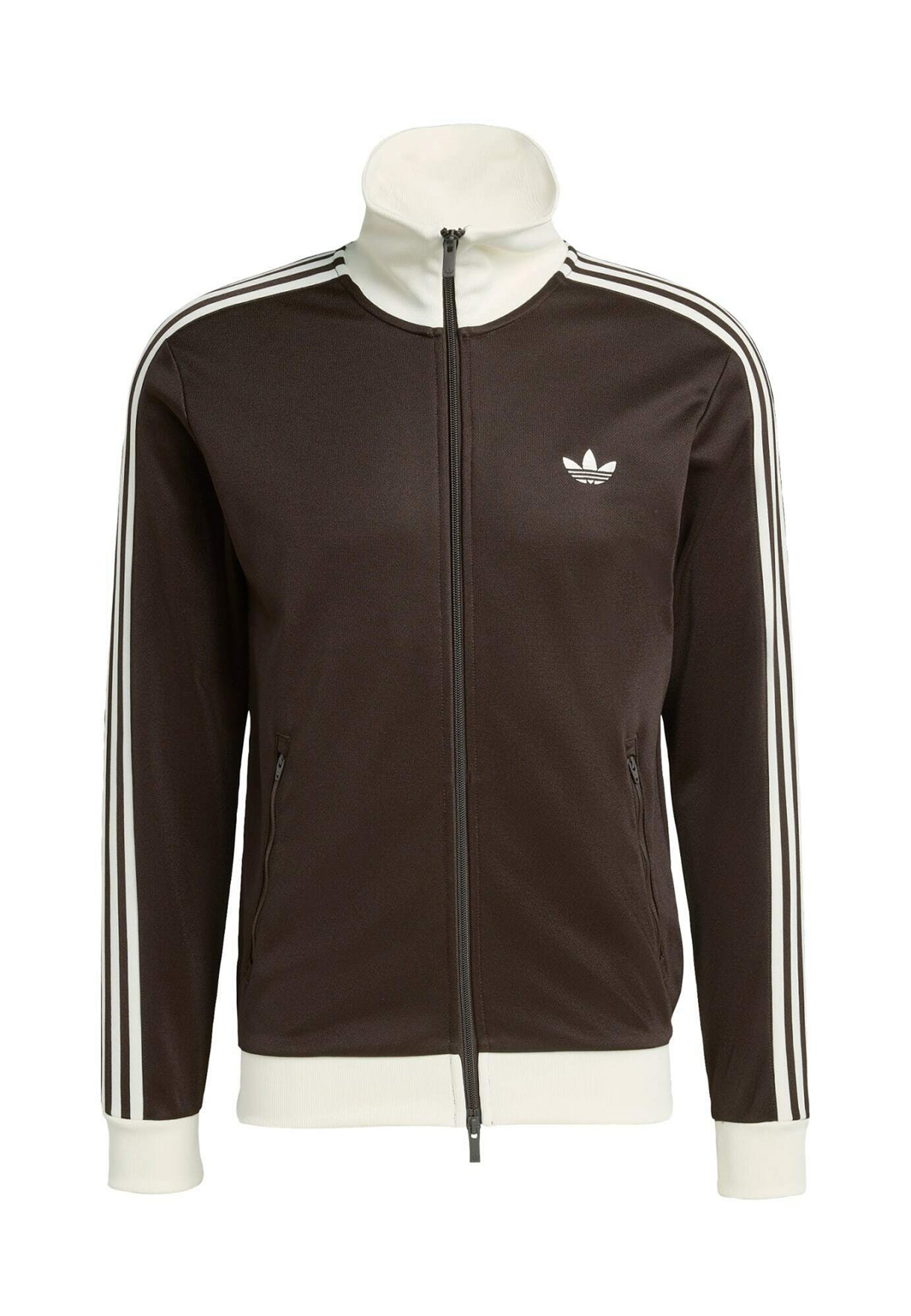 adidas Originals BECKENBAUER TT - Sweater met rits - aurora coffee