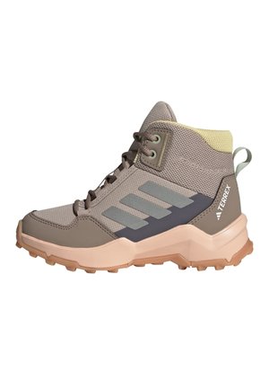 AX4R MID K - Hiking shoes -  taupe/reflective silver/ice tangerine