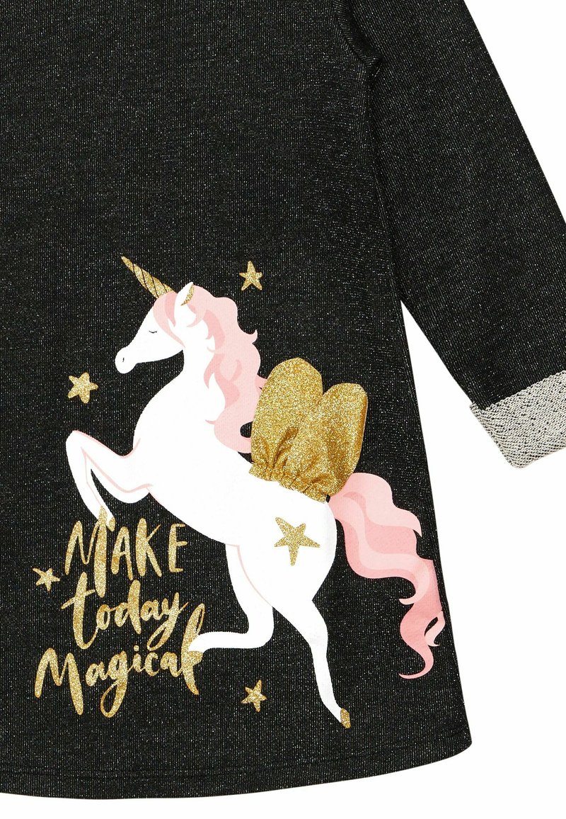 Denokids UNICORN WINGS Abito in maglia anthrazit/antracite