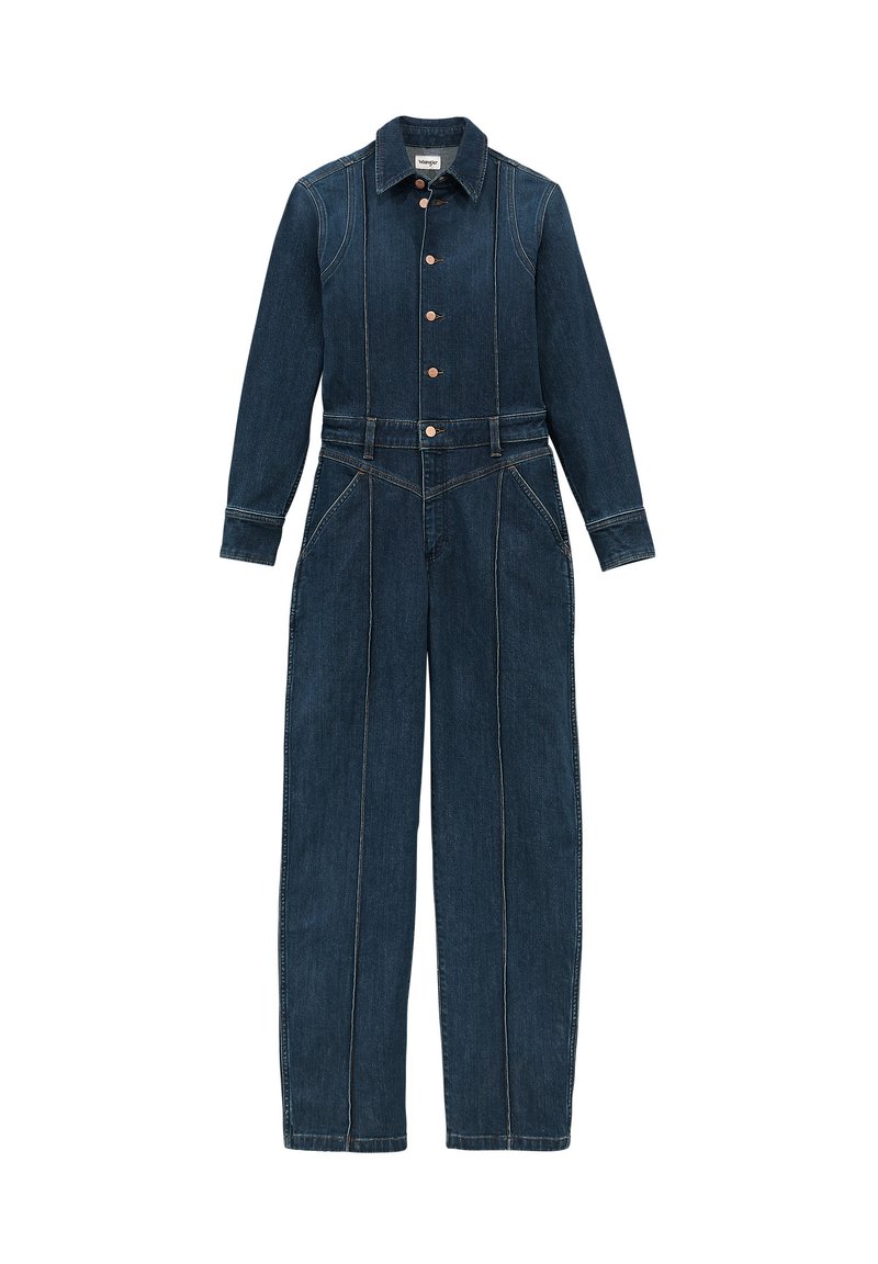 Wrangler Jumpsuit donkerblauw denim