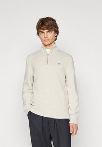 GANT CASUAL HALF  - Strickpullover - light beige melange