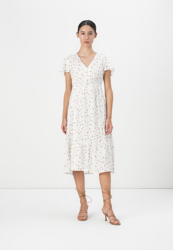 MARIANNE LIFE S/S MIDI DRESS - Day dress - cloud dancer