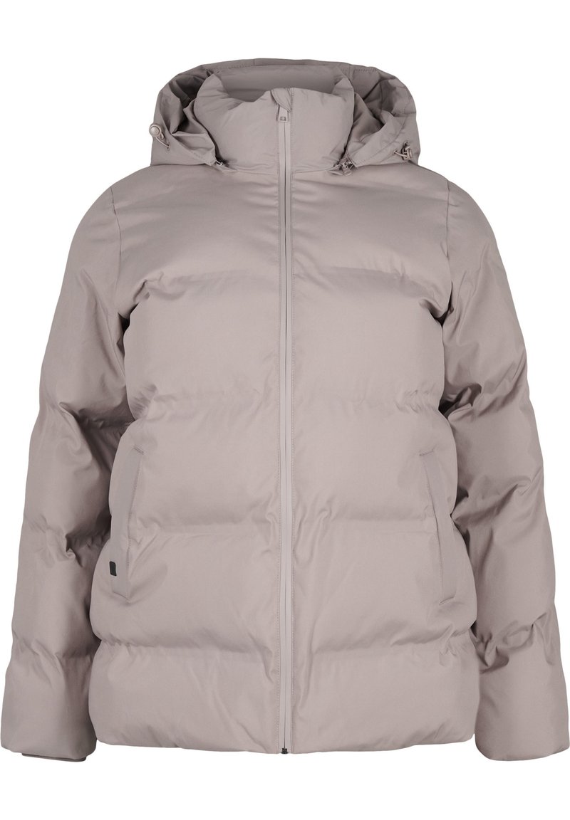 Zizzi Winterjas zandkleur Zizzi Winterjas zandkleur