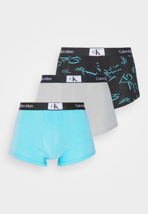 Calvin Klein Underwear TRUNK 3 PACK CK 96 COTTON - Boxers - blue/grey/black