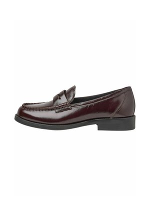 Slip-ons - mahogany