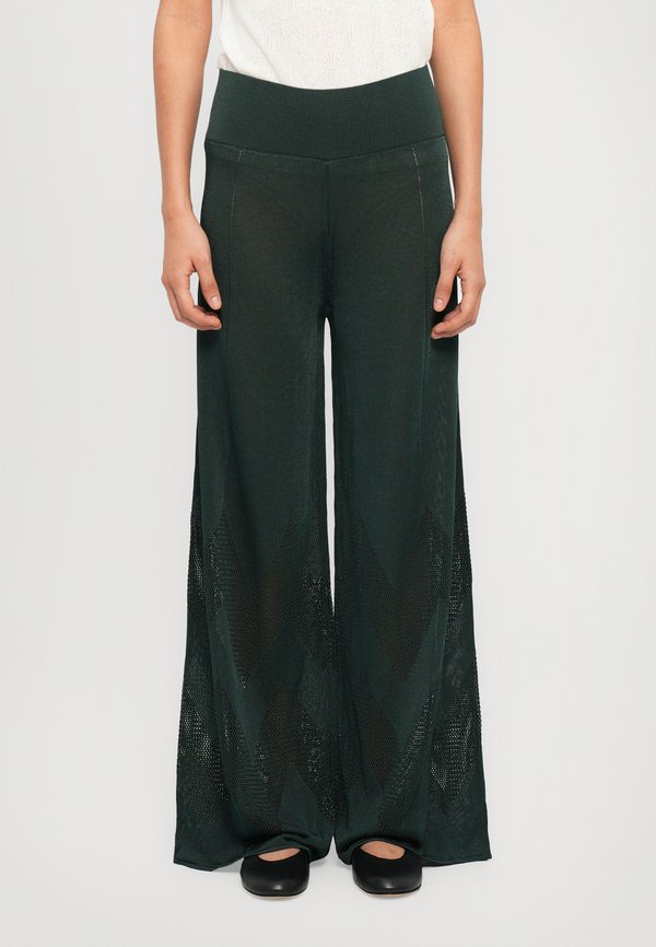 ELLON - Trousers - vert bouteille