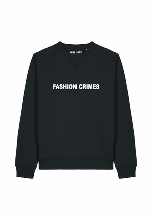 FASHION EMBROIDERY SUPERHEAVY - Sweater - black