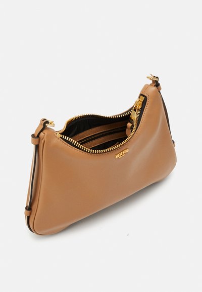 MOSCHINO MINI LETTERING - Rankinė - marrone