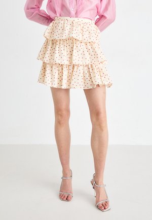 BETTA RUFFLE MINI SKIRT - A-line skjørt - cream